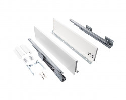 Комплект ящика Firmax Smartline, длина 450 мм, высота 135 мм, Push-to-Open, белый, FRM0745.007/135P
